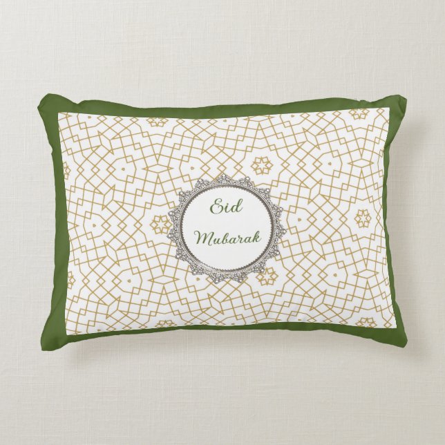 Accent Pillow-Eid Mubarak Accent Pillow Dekokissen (Vorderseite)
