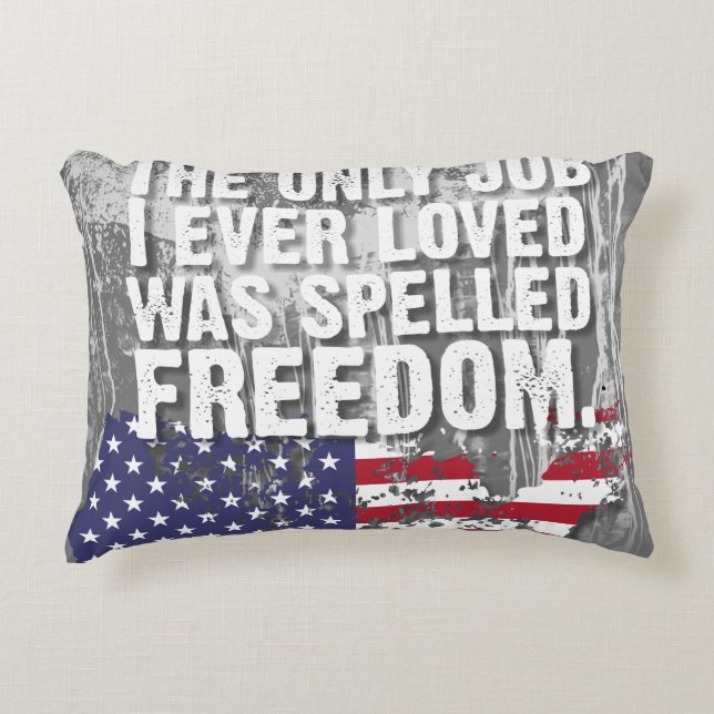 Accent Pillow – Freedom Job Dekokissen (Vorderseite)