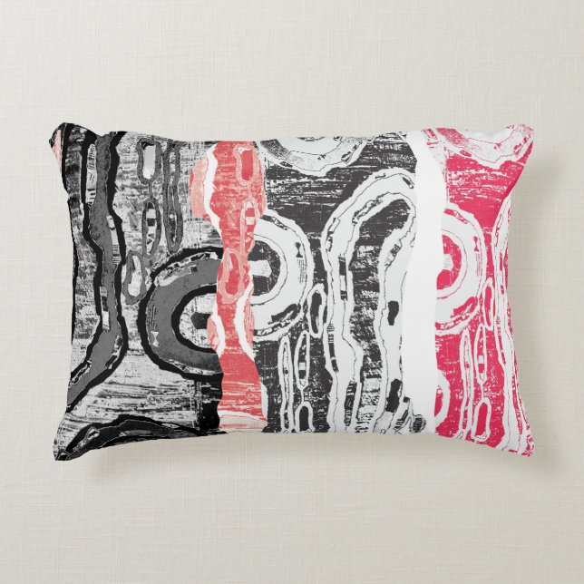 Accent Pillow – Friction Lands Abstract Design Dekokissen (Vorderseite)