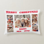 Accent Pillow FULL FOTO MERRY CHRISTMAS Dekokissen<br><div class="desc">VOLLSTÄNDIGE FOTO MERRY CHRISTMAS Tasse rot FOTO COLLAGE MERRY CHRISTMAS TASSE RED COLLAGE</div>