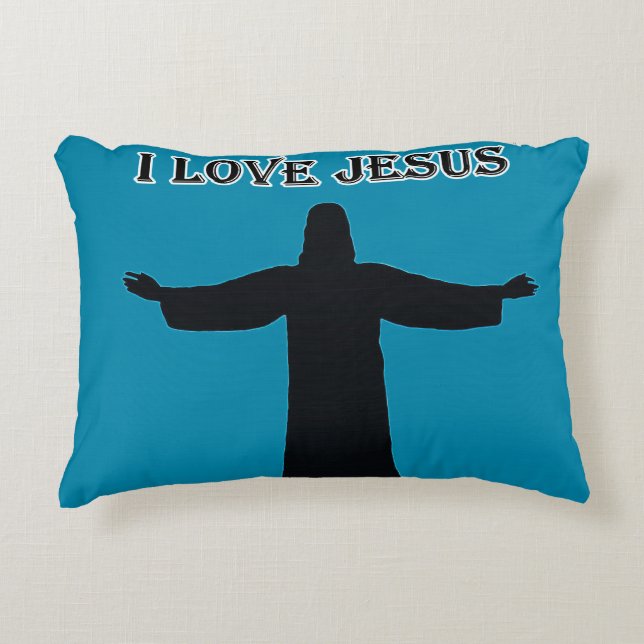 Accent Pillow  i love jesus  Dekokissen (Vorderseite)
