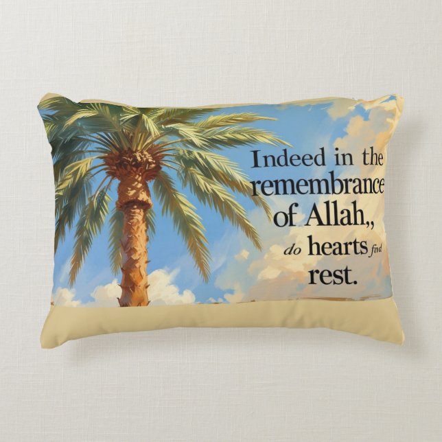Accent Pillow- Islamic Palm Tree Pillow Dekokissen (Vorderseite)