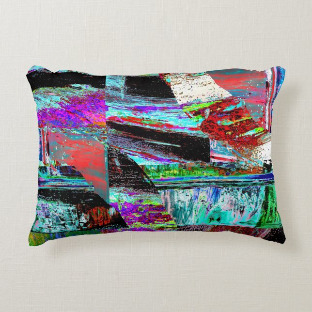 Accent Pillow – Neon Pulse Dekokissen (Vorderseite)