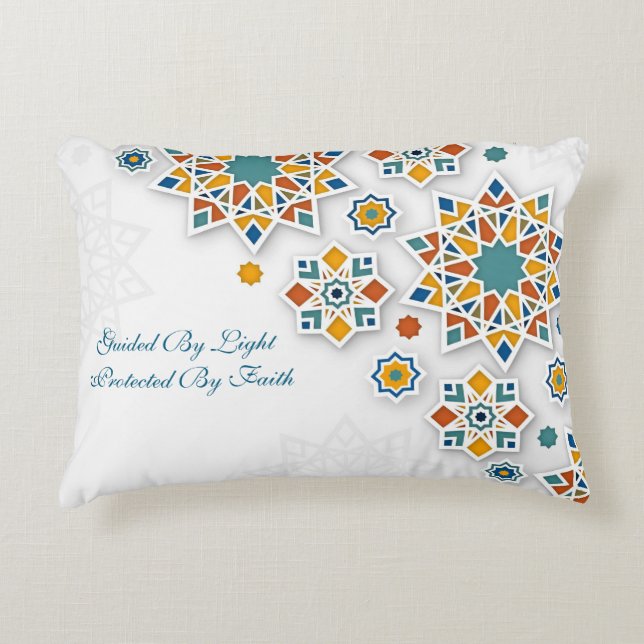 Accent Pillow-Ornamental Islamic Accent Pillow Dekokissen (Vorderseite)