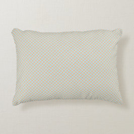 Accent pillow with a subtle, colorful geometric  dekokissen