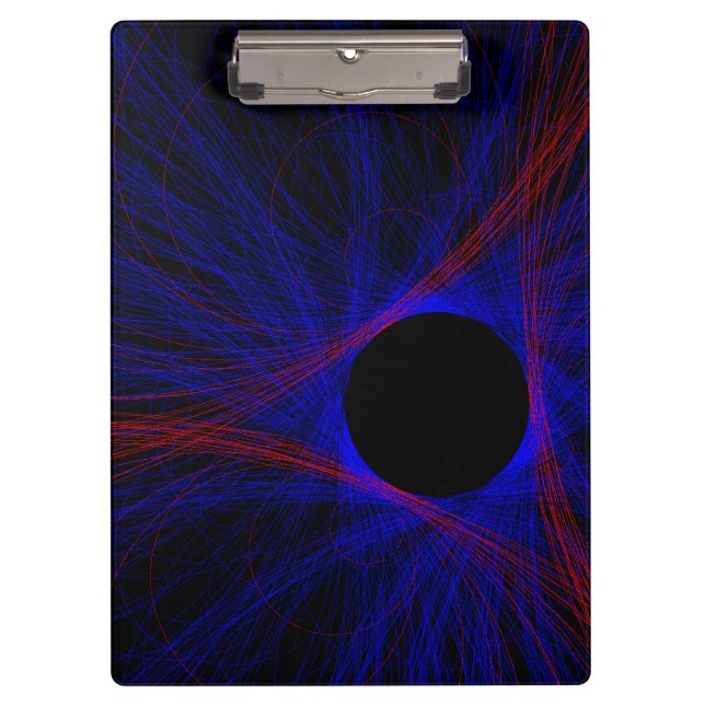 Accented Triangle Geometric Clipboard Klemmbrett (Vorderseite)