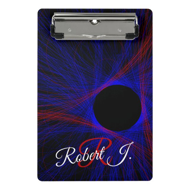 Accented Triangle Geometric Mini Clipboard Mini Klemmbrett (Vorderseite)