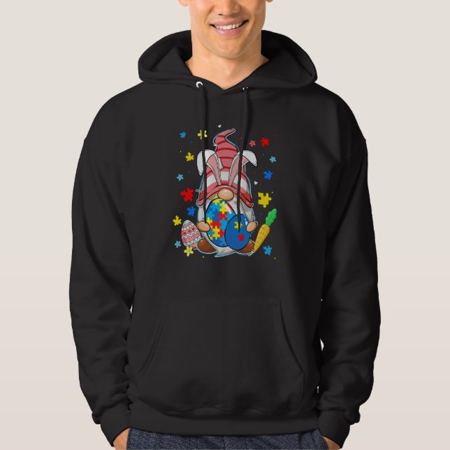 Accept Understand Love Gnome Autism Awareness East Hoodie (Vorderseite)