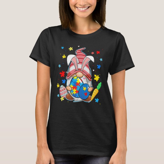 Accept Understand Love Gnome Autism Awareness East T-Shirt (Vorderseite)