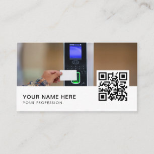 Access Kontrolle Service QR Code Visitenkarte