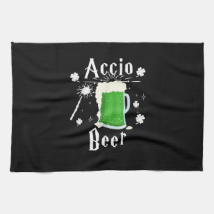 Accio Beer Funny St Patrick's Day Drinking T - Shi Geschirrtuch
