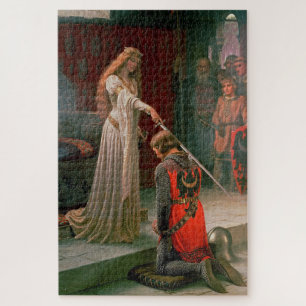 Accolade von Edmund Blair Leighton - Vintage Art Puzzle
