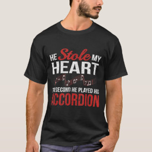 Accordion Air Accordion Squeezebox Music Player T-Shirt