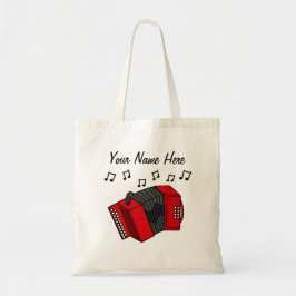 Accordion Custom Tote Bag Folk Musikergeschenk Tragetasche