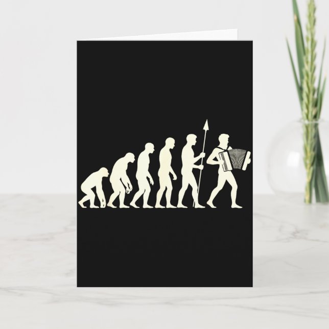 Accordion Design For Men Women Accordionist Accord Karte (Vorderseite)