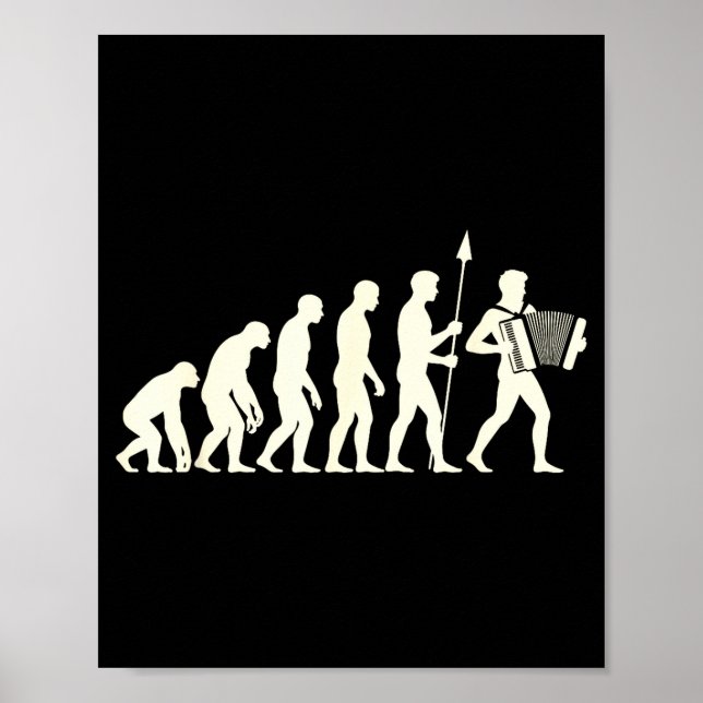 Accordion Design For Men Women Accordionist Accord Poster (Vorne)