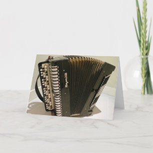 Accordion greeting card karte