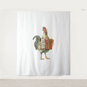 Accordion Hühnerfleisch, Hühnerfleisch, Shirt, Hüh Wandteppich