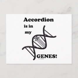 Accordion ist in meinen Genen! Postkarte