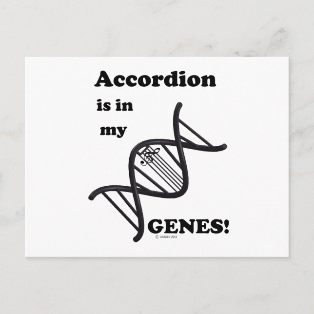 Accordion ist in meinen Genen! Postkarte (Vorderseite)