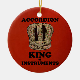 Accordion King of Instruments Keramik Ornament