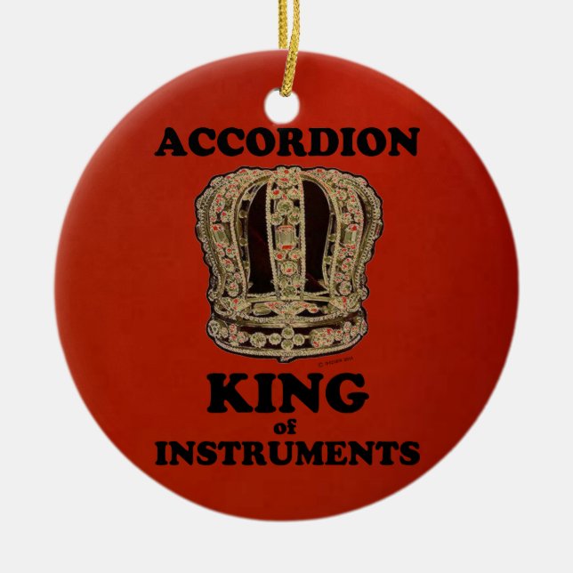 Accordion King of Instruments Keramik Ornament (Vorne)