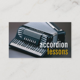 Accordion Lessons Music Instruments Lehrer Visitenkarte