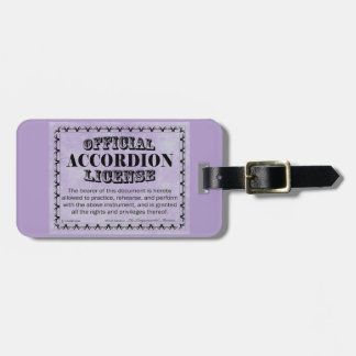 Accordion-Lizenz Gepäckanhänger