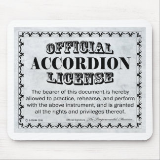 Accordion-Lizenz Mousepad