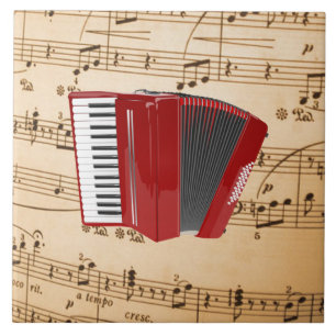 Accordion Music, populäres Design, Fliese