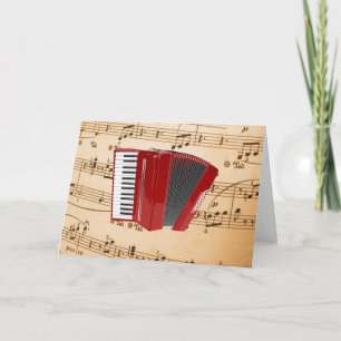 Accordion Music, populäres Design, Karte
