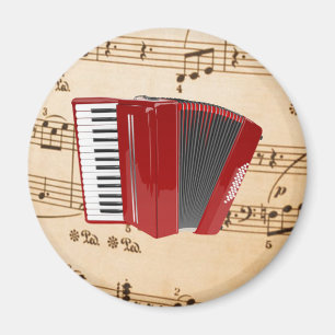 Accordion Music, populäres Design, Magnet