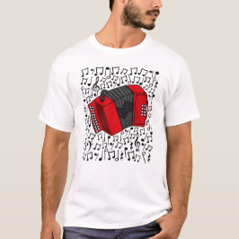 Accordion Musical Notes Accordionist Folkmusiker T-Shirt