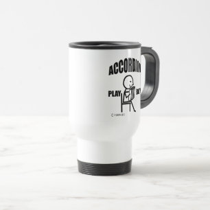 Accordion Play Boy Travel Mug Reisebecher