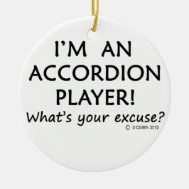 Accordion Player Entschuldigung Keramikornament