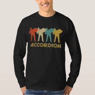 Accordion Player Retro Pop Art Accordion Grafik 1 T-Shirt