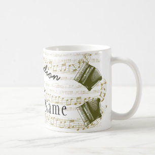 Accordion Player Tasse 11 oz mit Ihrem Namen