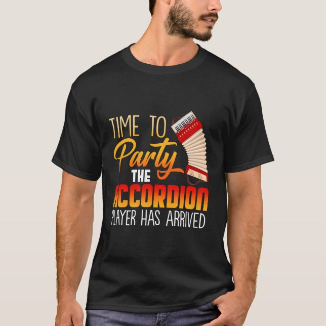 Accordion Spieler T-Shirt (Vorderseite)