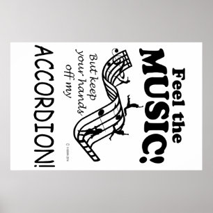Accordion spürt die Musik Poster