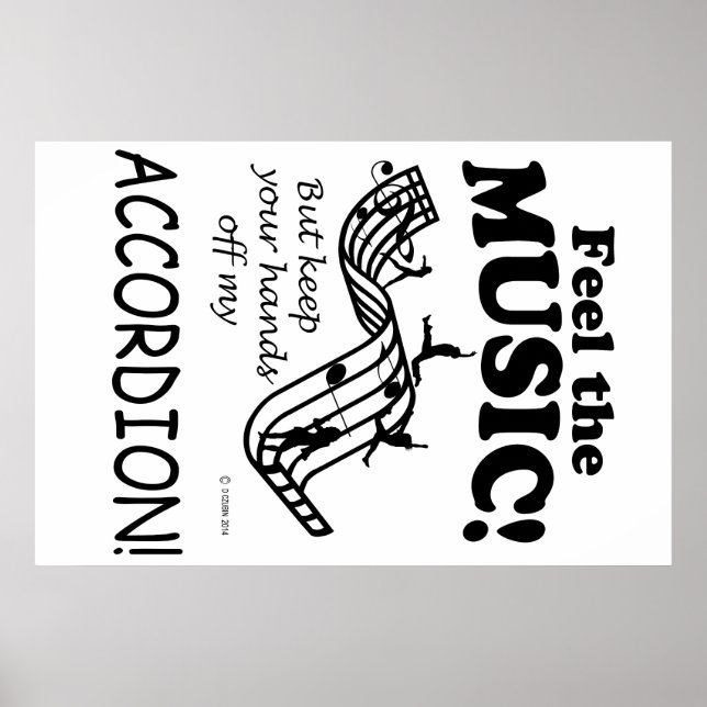 Accordion spürt die Musik Poster (Vorne)