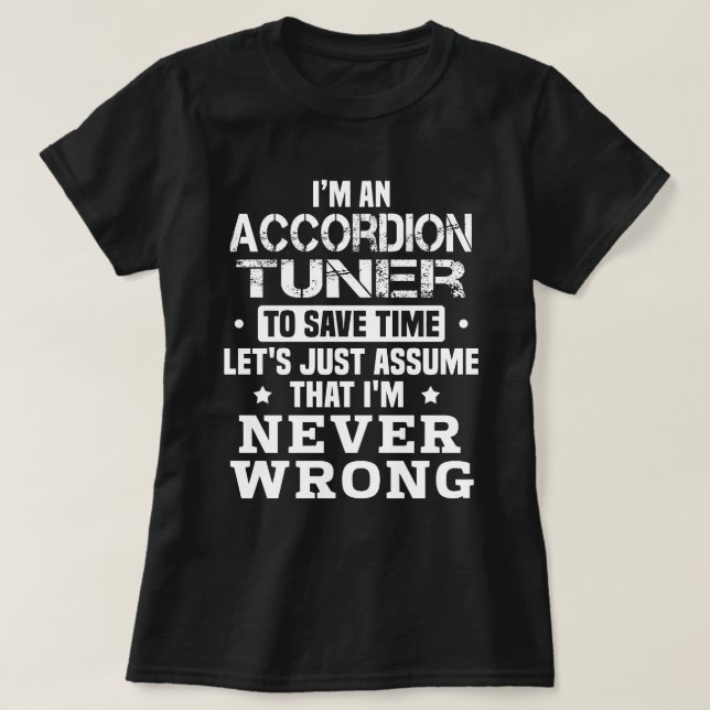 Accordion Tuner T-Shirt (Design vorne)