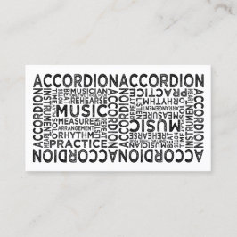 Accordion Typografie Visitenkarte
