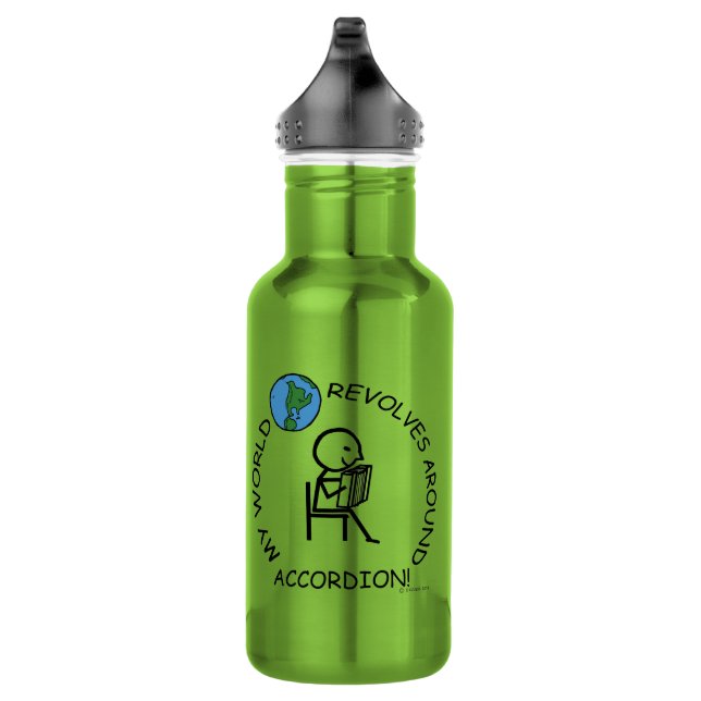 Accordion - Weltumdrehungen Edelstahlflasche (Rechts)