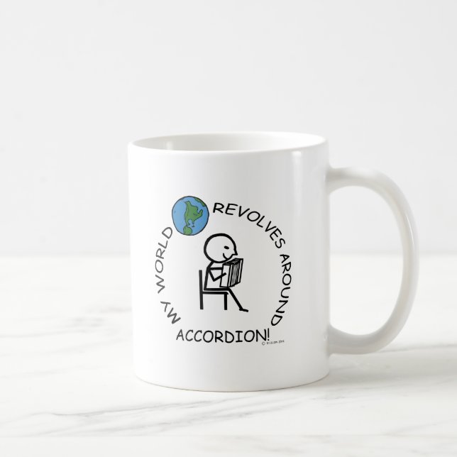 Accordion - Weltumdrehungen Tasse (Rechts)