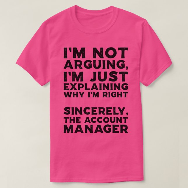 Account Manager1 T-Shirt (Design vorne)