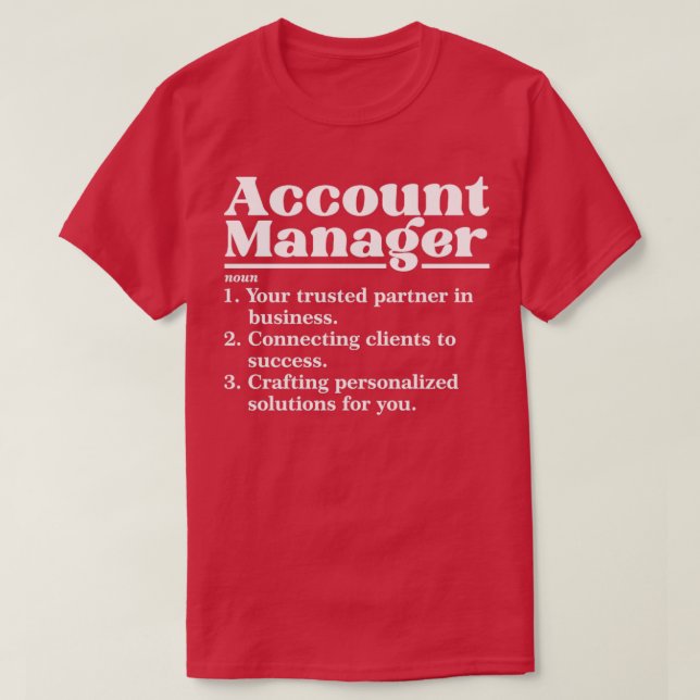 Account Manager 2 T-Shirt (Design vorne)
