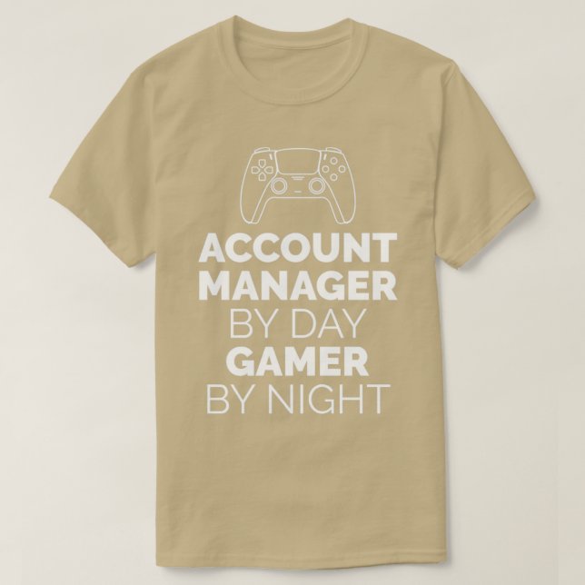 Account Manager Gamer T-Shirt (Design vorne)
