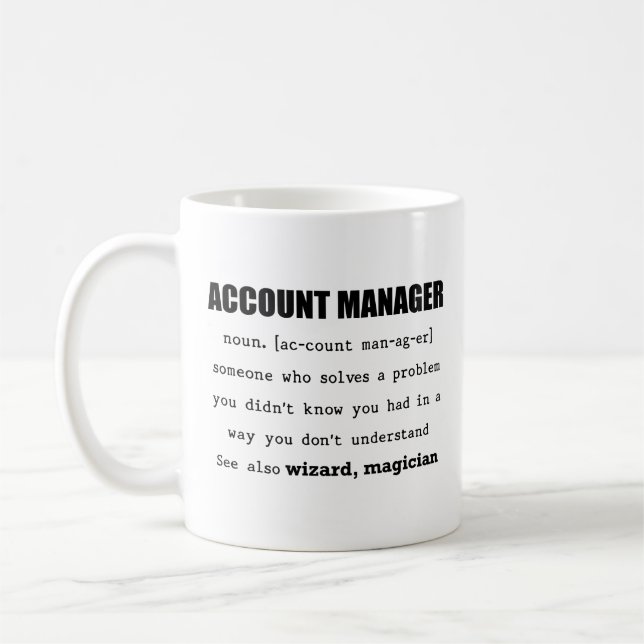 Account Manager-Tasse Kaffeetasse (Links)