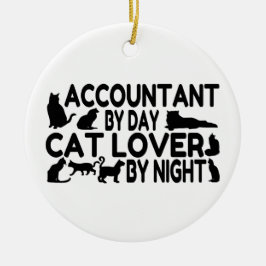 Accountant Cat Lover Keramik Ornament