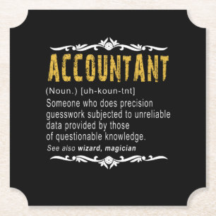 Accountant Funny Definition benutzerdefiniertes Ge Untersetzer